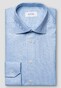 Eton Checked Signature Twill Organic Cotton Overhemd Lichtblauw-Blauw