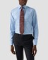 Eton Checked Signature Twill Organic Cotton Shirt Light Blue-Blue