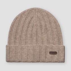 Eton Classic Beany Luxury Cashmere Stripe Knit Muts Beige