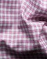 Eton Classic Check Pattern Signature Twill Organic Cotton Overhemd Roze