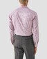 Eton Classic Check Pattern Signature Twill Organic Cotton Overhemd Roze