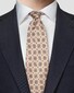 Eton Classic Medallion Pattern Silk Tie Fine Orange
