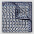 Eton Classic Medallion Pattern Tussah Silk Pocket Square Navy