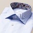 Eton Classic Uni Contrast Signature Twill Overhemd Licht Blauw