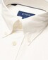 Eton Colored Cotton Denim Button Down Horn-Effect Buttons Shirt Off White
