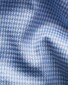 Eton Contemporary Houndstooth Signature Twill Overhemd Licht Blauw