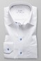 Eton Contrast Button Uni Shirt Overhemd Wit
