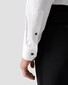 Eton Contrast Buttons Uni Signature Twill Shirt White