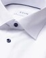 Eton Contrast Details Uni Color Signature Twill Shirt White