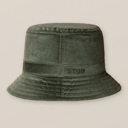 Eton Corduroy Bucket Hat Dark Green