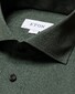 Eton Cotton Light Flanel Wide Spread Collar Overhemd Donker Groen