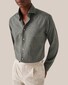 Eton Cotton Light Flanel Wide Spread Collar Overhemd Grijs