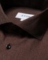 Eton Cotton Light Flannel Wide Spread Collar Shirt Burgundy