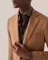 Eton Cotton Light Flannel Wide Spread Collar Shirt Dark Brown Melange