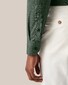Eton Cotton Light Flannel Wide Spread Collar Shirt Dark Green