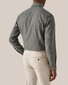 Eton Cotton Light Flannel Wide Spread Collar Shirt Grey