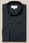 Eton Cotton Lightweight Flanel Dark Horn-Effect Buttons Overhemd Navy