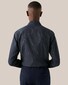 Eton Cotton Lightweight Flannel Dark Horn-Effect Buttons Shirt Navy