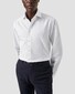 Eton Cotton Linen Blend Faux-Uni Mother of Pearl Buttons Shirt White
