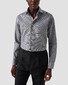 Eton Cotton Linen Fine Houndstooth Pattern Shirt Navy