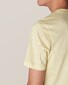 Eton Cotton Linen Jersey Round Neck T-Shirt Yellow