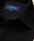 Eton Cotton Linen Jersey Uni Poloshirt Black