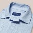 Eton Cotton Linen Jersey Uni Poloshirt Light Blue