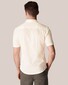 Eton Cotton Linen Jersey Uni Poloshirt Off White