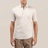 Eton Cotton Linen Poloshirt Off White Melange