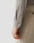 Eton Cotton Linnen Blend Faux-Uni Mother of Pearl Buttons Overhemd Donker Groen