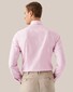 Eton Cotton Lyocell Stretch Twill Overhemd Roze