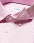 Eton Cotton Lyocell Stretch Twill Shirt Pink