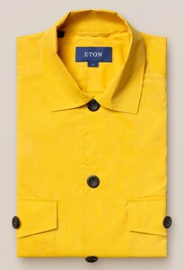 Eton Cotton Nylon Wind Overshirt Geel