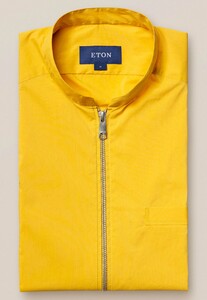 Eton Cotton Nylon Wind Vest Cardigan Yellow