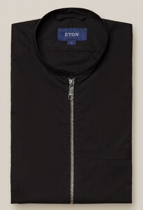 Eton Cotton Nylon Wind Vest Zwart