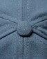Eton Cotton Panama Texture Leather Details Cap Blauw