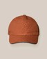 Eton Cotton Panama Texture Leather Details Cap Dark Orange