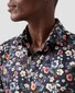 Eton Cotton Signature Twill Floral Pattern Overhemd Navy-Multi