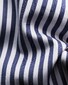 Eton Cotton Signature Twill Wide Stripe Overhemd Dark Navy