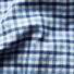 Eton Cotton Silk Duo Check Shirt Blue