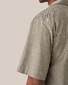 Eton Cotton Silk Resort Horn Effect Buttons Overhemd Groen