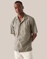 Eton Cotton Silk Resort Horn Effect Buttons Shirt Green
