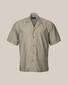 Eton Cotton Silk Resort Horn Effect Buttons Shirt Green