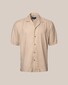 Eton Cotton Silk Resort Horn Effect Buttons Shirt Light Brown