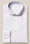 Eton Cotton Tencel Check Shirt Off White Melange