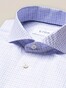 Eton Cotton Tencel Check Shirt Paars Melange