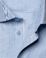 Eton Cotton Tencel Check Tonal Buttons Shirt Light Blue