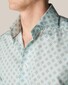 Eton Cotton Tencel Fantasy Medallion Pattern Shirt Light Green