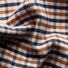 Eton Cotton Tencel Flannel Check Button Down Shirt Fine Orange