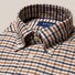 Eton Cotton Tencel Flannel Check Shirt Fine Orange